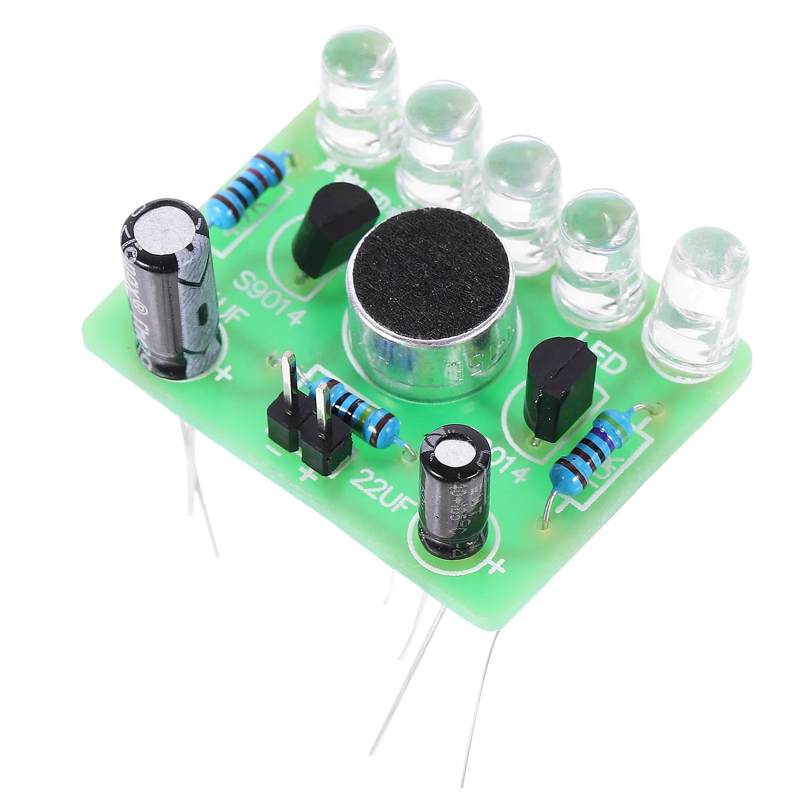 LED Lamp Module 3V-5V 5 LED Lights Music Rhythm Flashing Breathing Light DIY Electronic Accessories for Digital