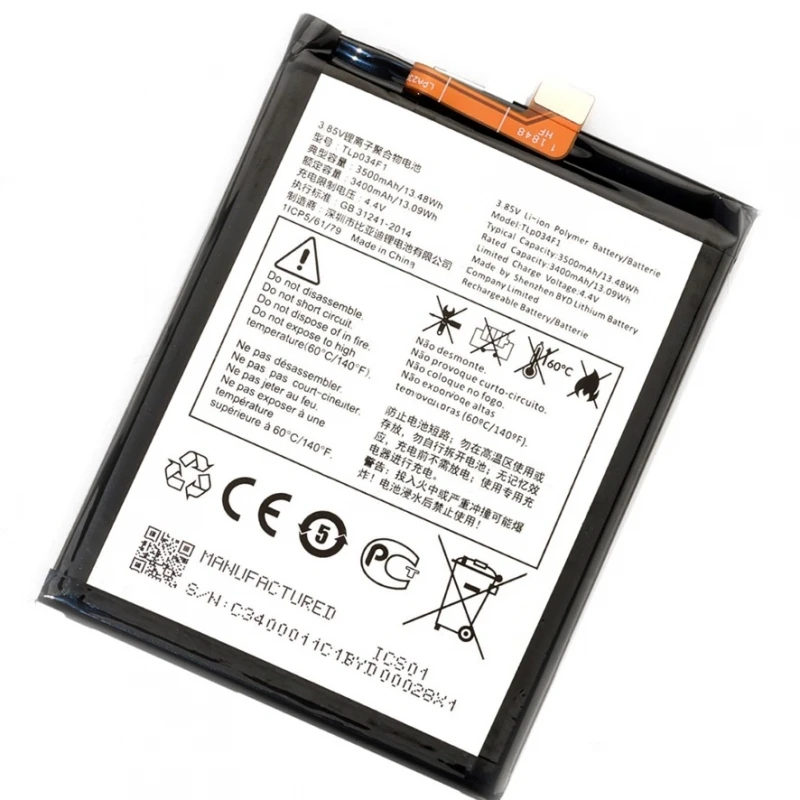 TLP034F7 battery COMPATIBLE for ALCATEL 3 2019 3500 mAH internal replacement mobile phone # Alcatel 3 2019 (5053Y, 5053D)