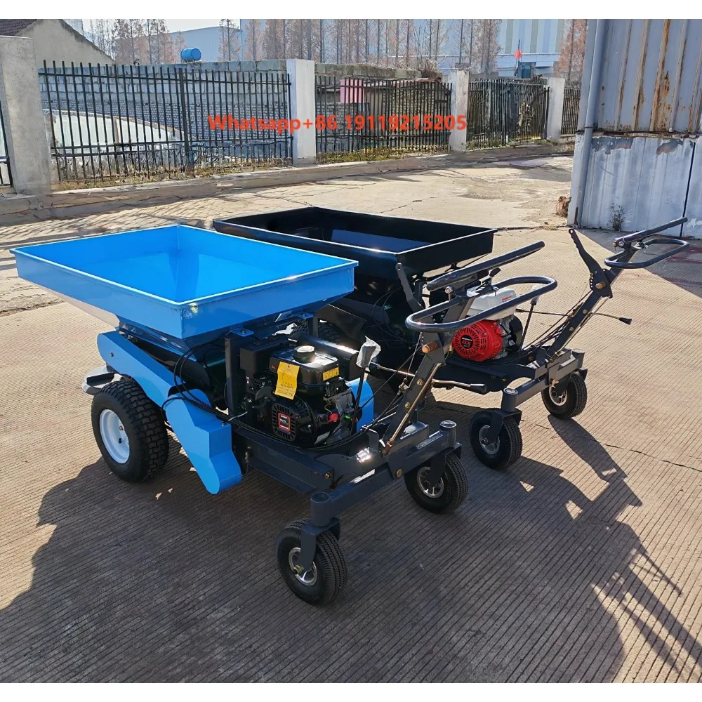 Multi Functional Double Disc Farm Feed Spreader Long Service Life Self Propelled Fertilizer Spreader