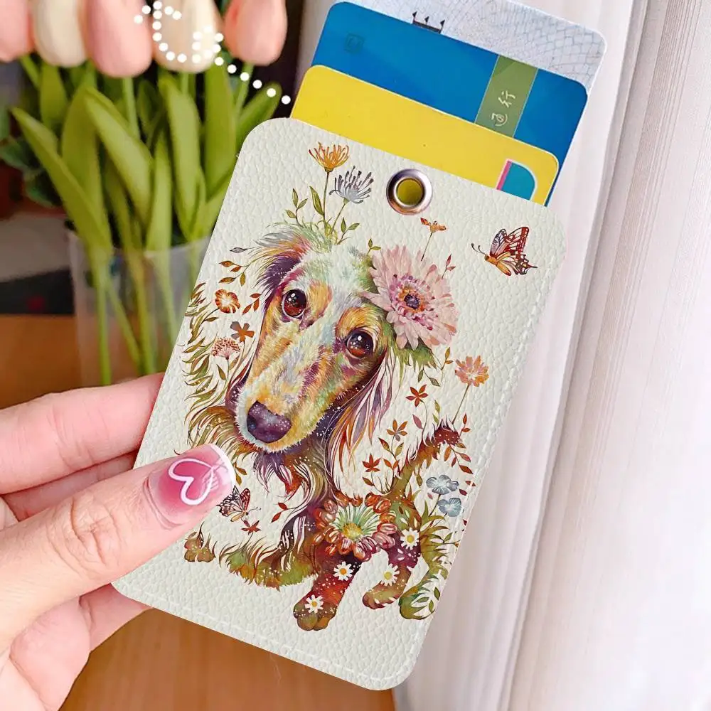 الفن الشهير H-hiroki T-takeda بولي Leather جلد ناعم مستطيلة حامل بطاقة المفاتيح التعريفي مصعد غطاء للحماية الشباب Faion Accory #6