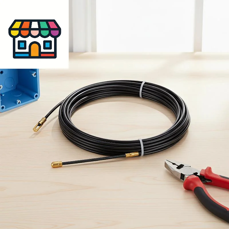 Wall Wire Lead Spring Tape Cable Puller 5-30M Nylon Electrician Tool for Office Factory Electrical Wiring Arrangement Work