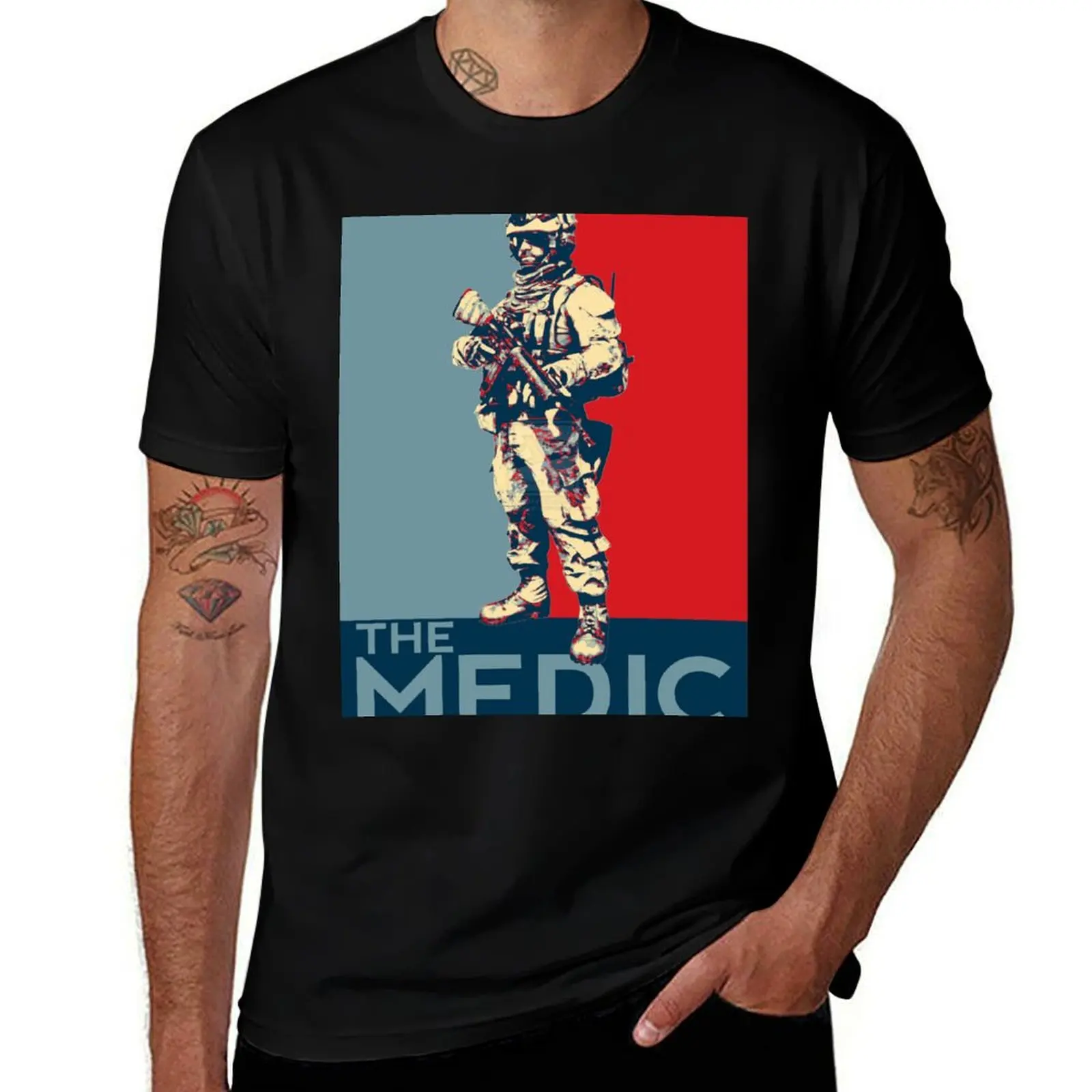 Battlefield 3 Medic T-Shirt Classic Print Short Sleeve Shirt