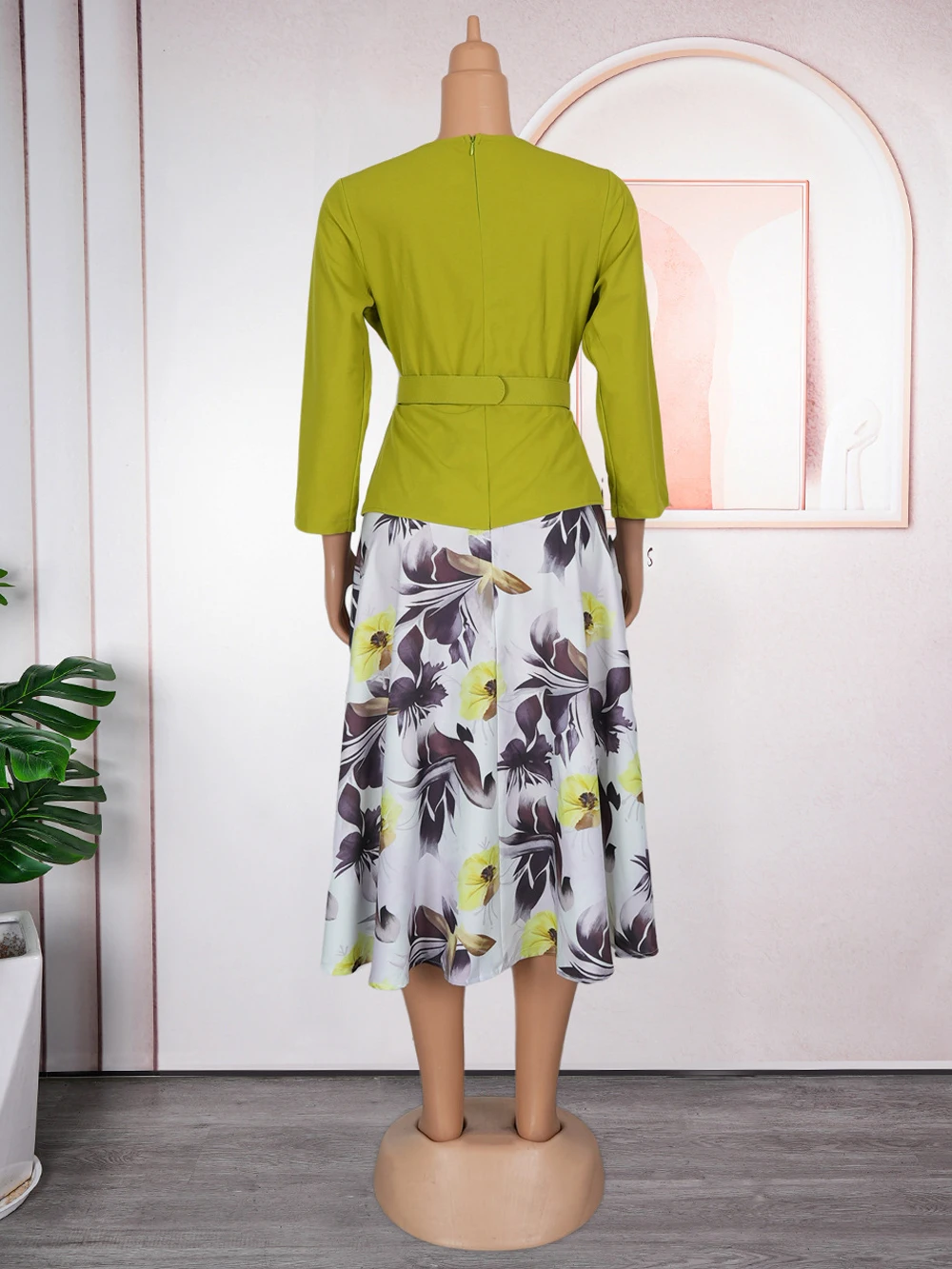 2025 Autumn Chiffon Dresses For Women Africa Clothing Elegant Office Lady Dress Party Prom Evening Gown Dashiki Print Maxi Robes