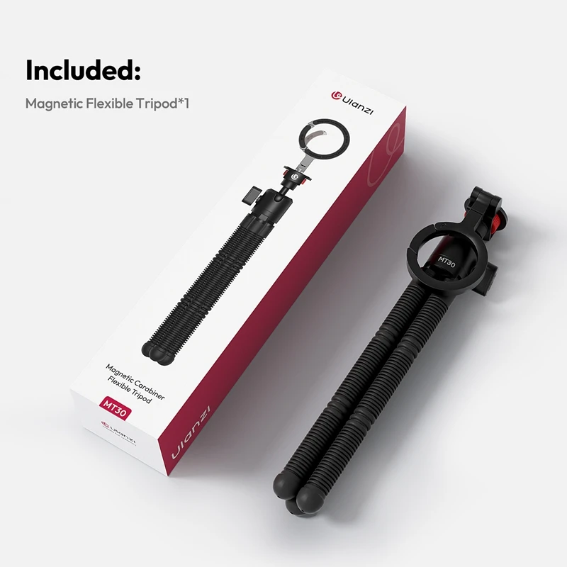 Ulanzi MT30 magnetisch flexibel statief voor fotografie telefooncamera 360 °   Verstelbaarheid Balhoofd Inpakbare benen Statief Outdoor Vlog