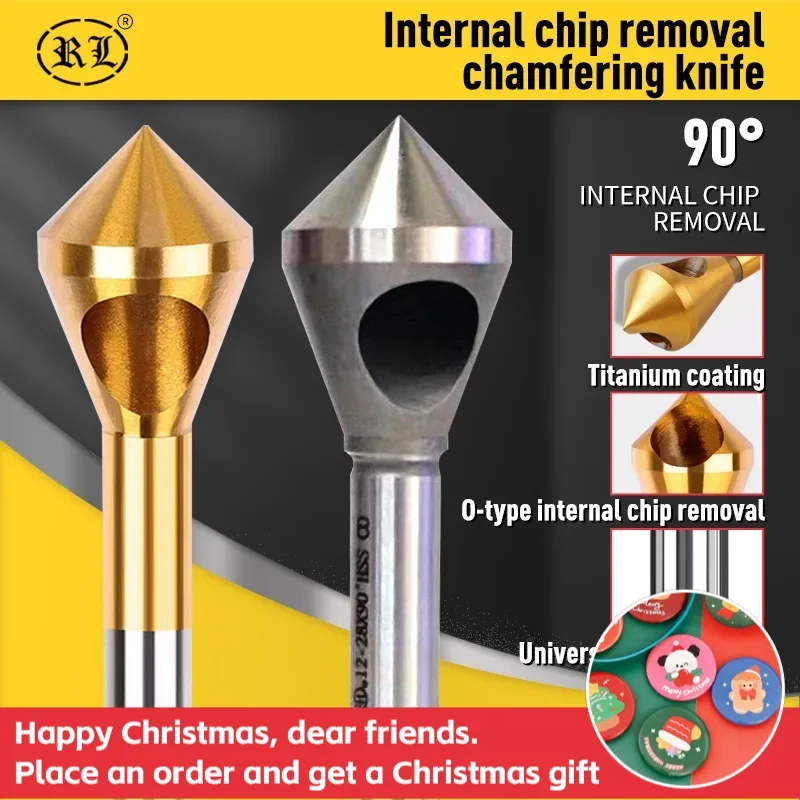 RL Cobalt M35 Titanium Coated Deburring Chamfer Cutter2-5 4-9 6-14 10-23mm  90 Degree Chamfer Countersink Drill Bit