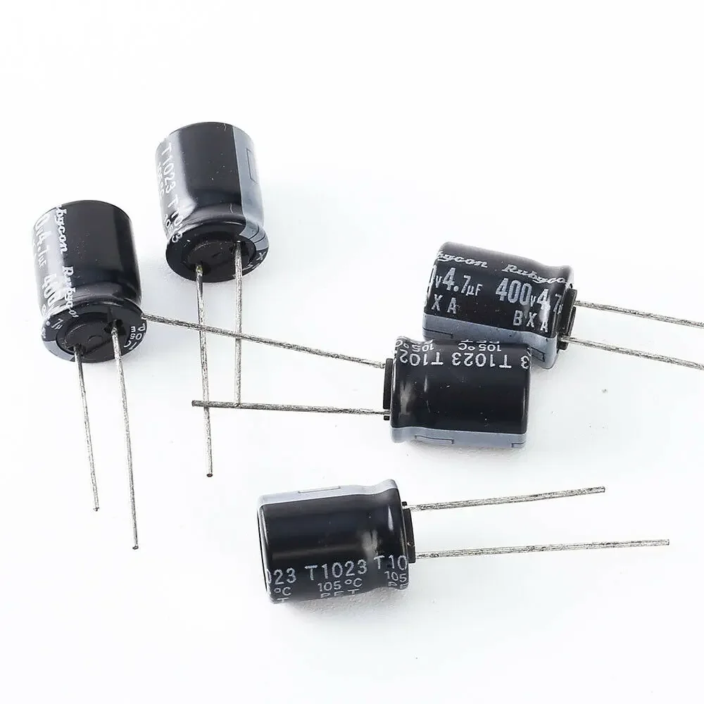 10 pces rubycon bxa 4.7uf 400v 4.7mfd capacitor105 10 10*12.5mm