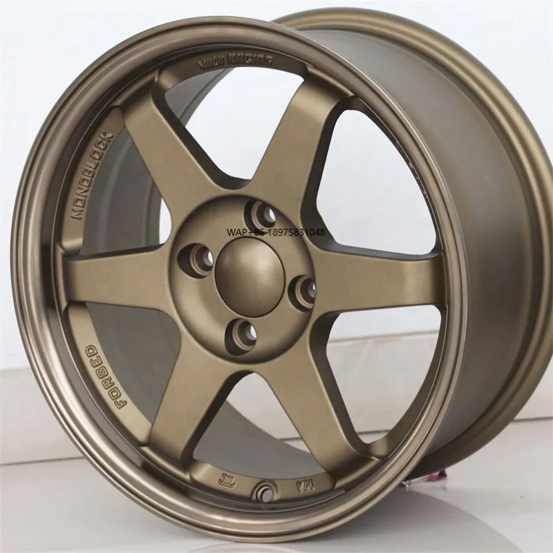 

High-end Custom 5x100 5x112 5x114.3 Forged Car Rims Bronze 17 18 19 20 Inch TE37 Saga Wheels Forged Sport Rim TE37 Saga Wheels