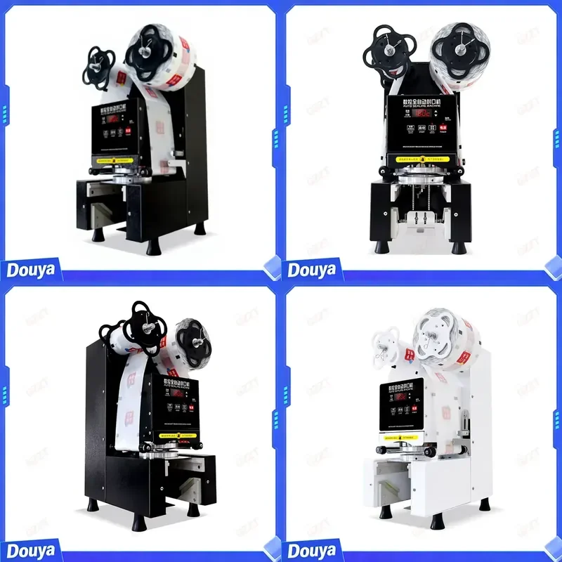 650cups/H 90/95/98/120mm Bubble Plastic Paper Cup Sealer Machine Automatic Coffee Juice Cup Sealing Machine