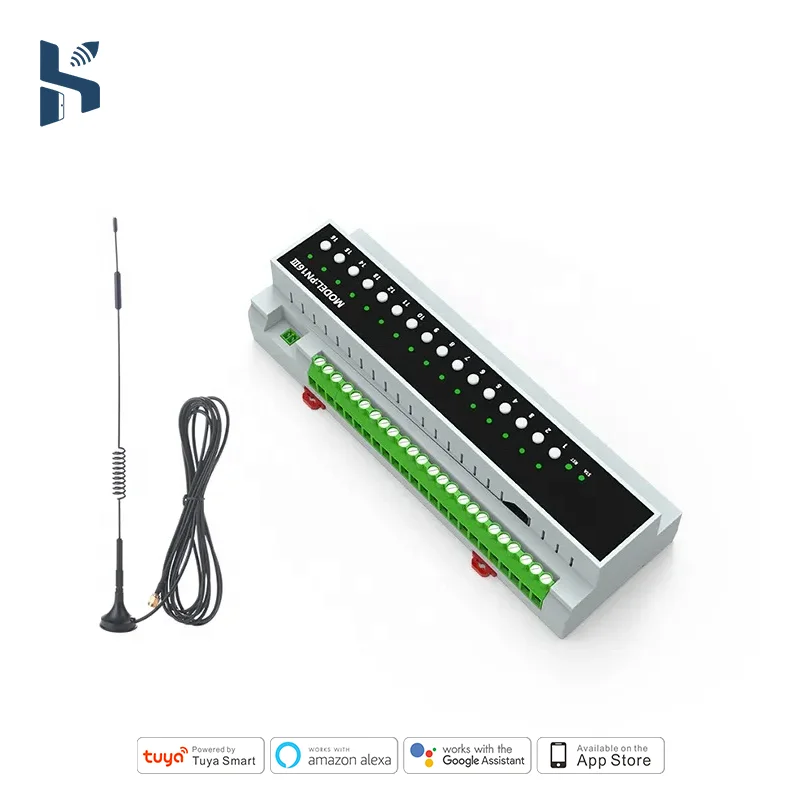 2025 منتجات منزلية ذكية جديدة زيجبي 16 قناة 16A مرحل دعم الطاقة RS485 التبديل
