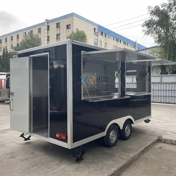 Concession Food Trailer Hot Dog Coffe Cart Mobile Street Restaurant Concession Food Truck Trailer For Sale