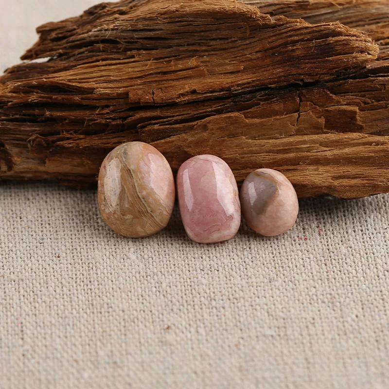 

B&F Argentina Rhodochrosite Earring Beads, Handmade Natural stones beads, Polished Stones for jewelry Making Supplies