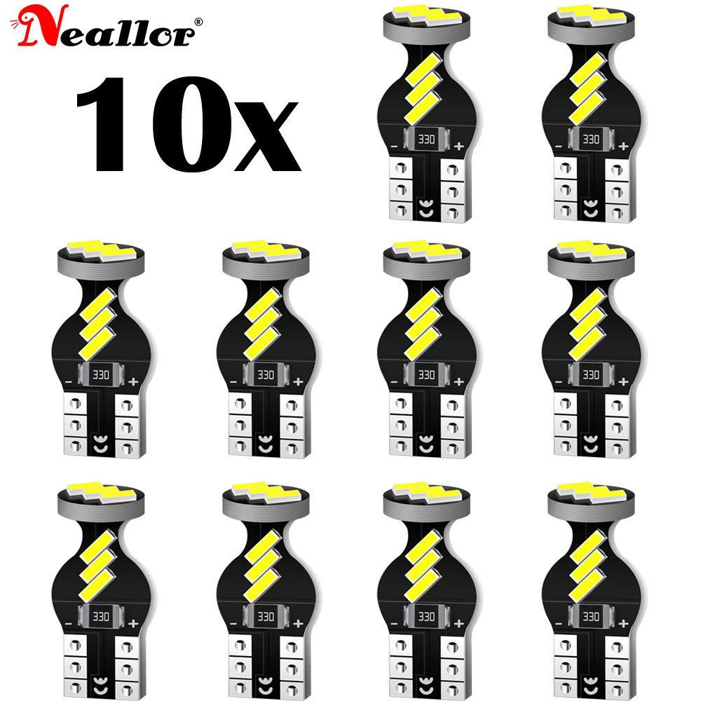 10x T10 194 168 W5W LED Lamp Auto Interior Map Reading Light For Chevrolet Trailblazer EXT Traverse TRAX Uplander V1500 Suburban