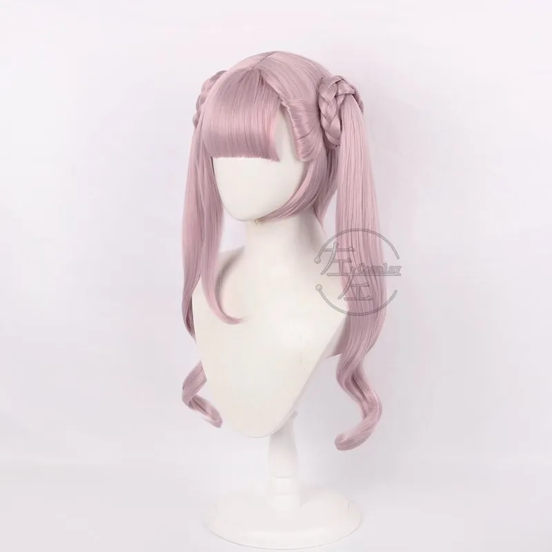 Juego Kako Tsukumo pelucas de Cosplay 65cm la centena línea Cosplay pelo sintético resistente al calor peluca de mujer fiesta Halloween + gorro de peluca