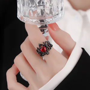 Haç halkası, gotik, kalp şeklinde o-ring dişi-özel-eğlenceli-hafif, lüks Fransız ortaçağ erkek yüzükler ayarlanabilir, çok renkli Tacın ilk 10 satışı, ortaçağ, erkek-no. 9