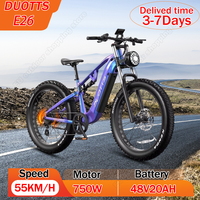DUOTTS E26 E-bike 750W Brushless Motor 48V20AH Lithium Battery Hydraulic Brake Electric Bicycle 26*4.0-In Fat Tire Electric Bike