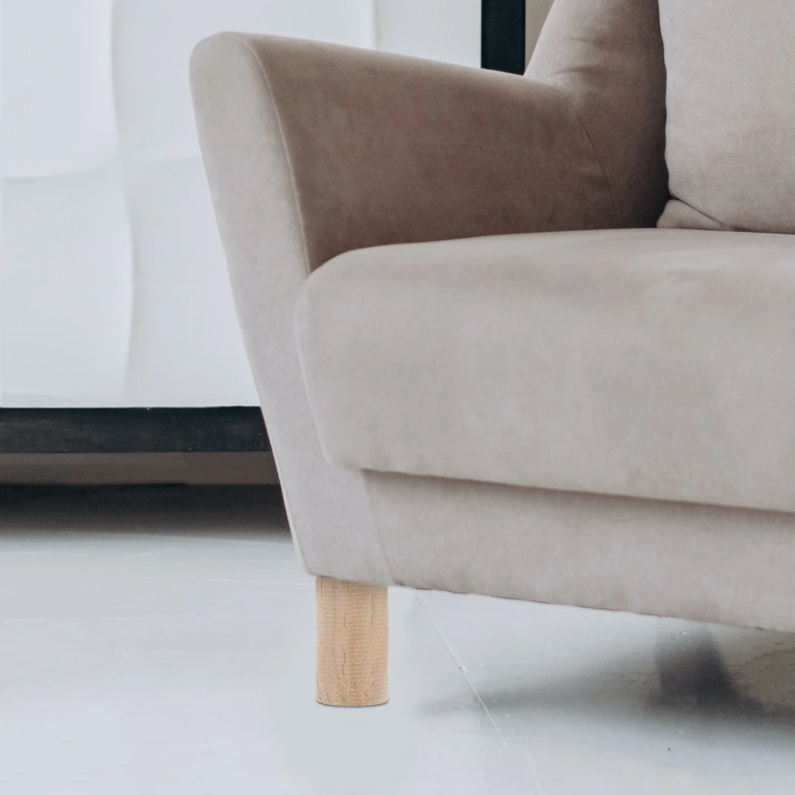 4Pcs Wooden Furniture Risers Easy Install Sofa Bed Table Height Boost Stable Support Aesthetic Design Home Decor