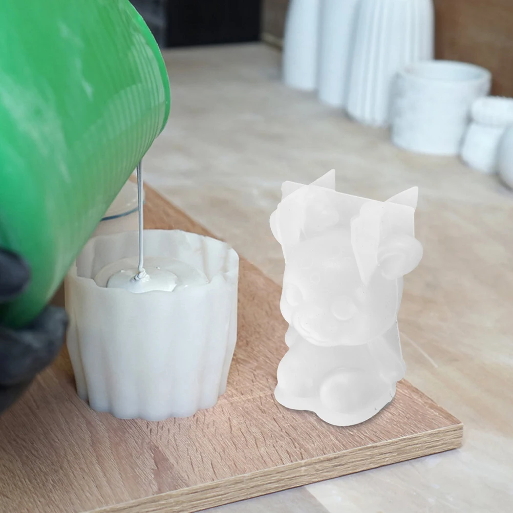 

2pcs 3D Deer Resin Silicone Mold White Animal Shape For Diy Crafts Epoxy Casting Mould Reindeer Elk Christmas Craft Tool