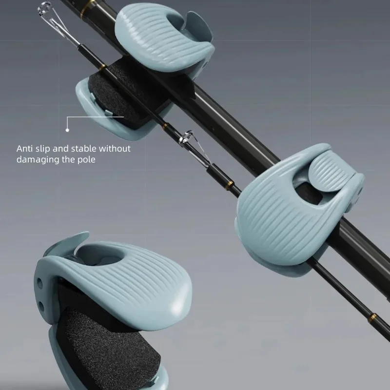 Angelrutenhalter-Fixierclip, tragbare Köderruten-Bündelungsklammer, Strand-Angelrutenhalter, Angelwerkzeuge, kompakter Fixierhalter – Detail 5