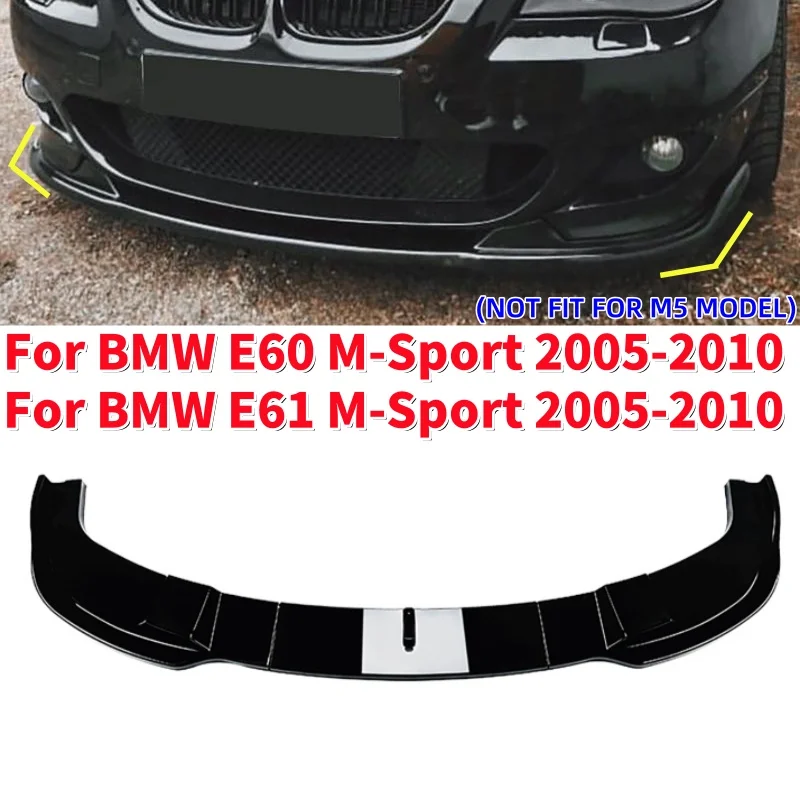 

Car Front Bumper Lip Splitter Guard Spoiler Trim Auto Modification For BMW E60/E61 M-Sport 2005-2010