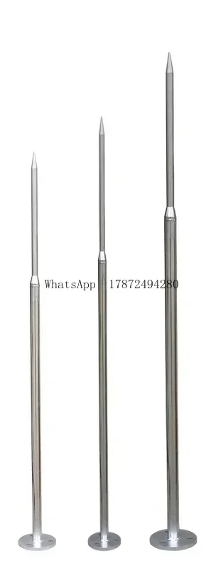 Direct SaHot Dip Galvanized Stainless Steel Lightning Rod Outdoor Insulation Lightning Rod For Outdoor Engineering Of Roof Villa