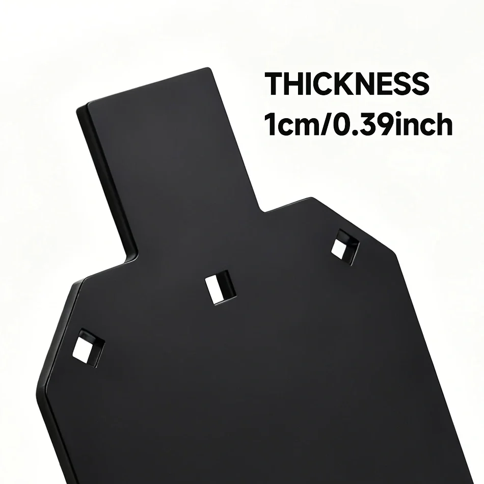 1pc AR500 Steel Targets for Shooting, 3/8' Thick AR500 Shooting Gong Combo Targets, Perfect for Target Practice Shooting - Black
