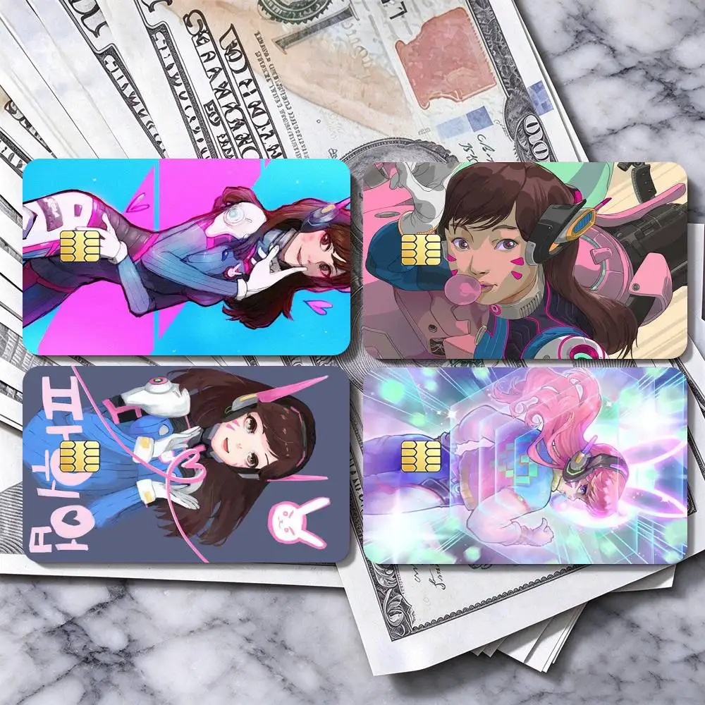 Pop Game Overwatch Hana Song  Credit Card HD Stickers Premium matte film effectively prevents fingerprints and daily abrasion.