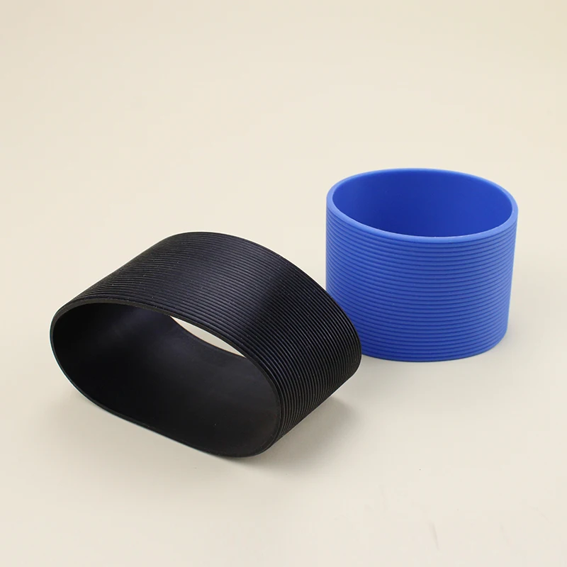 6.5cm diameter food grade silicone sleeve for glass water bottleHeat Resistant Protective Anti-Slip Cup Silicone Covers