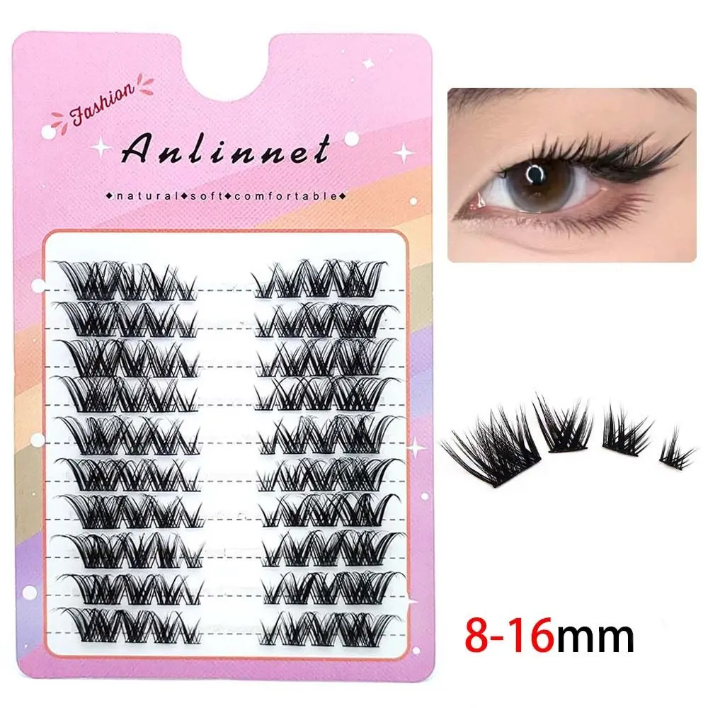 10 Rijen Nieuwe 5D Nertsen Individuele Wimpers Wipy Pluizige Natuurlijke en Dikke Stijl Manga Wimpers Make Wimpers Vrouwen