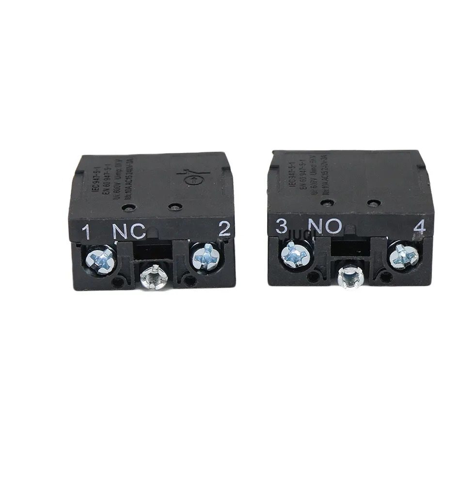 1PCS XB2 Push Button Switch Contact Block ZB2BE102C(NC) 10A Contact Block ZB2-BE101C (NO) Pushbutton #4