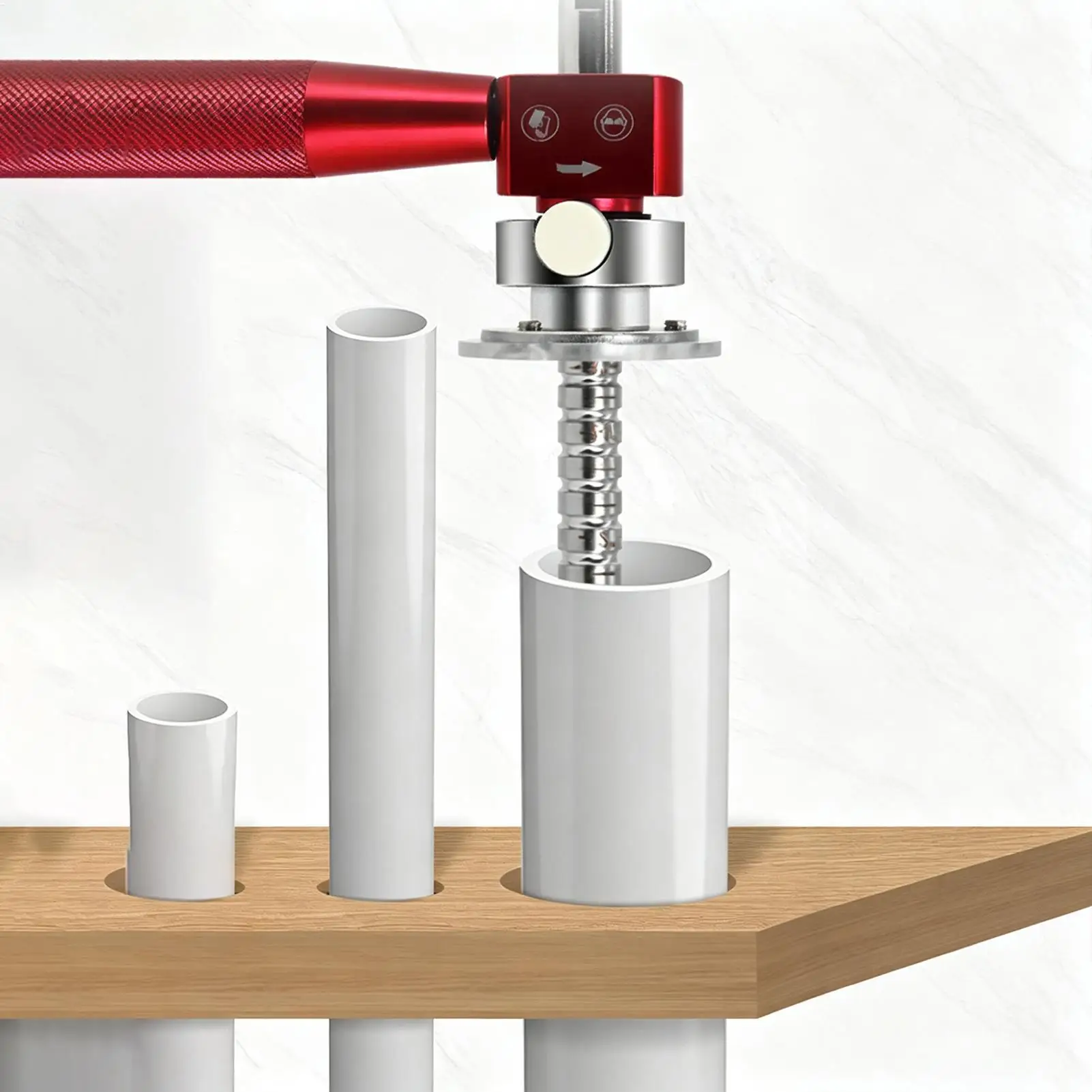 PVC Pipe Cutter Tool Adjustable Depth Smooth Inner Finish Reamer PVC Pipe Inside Cutter For HVAC Exhaust Conduit Air Duct - view 3