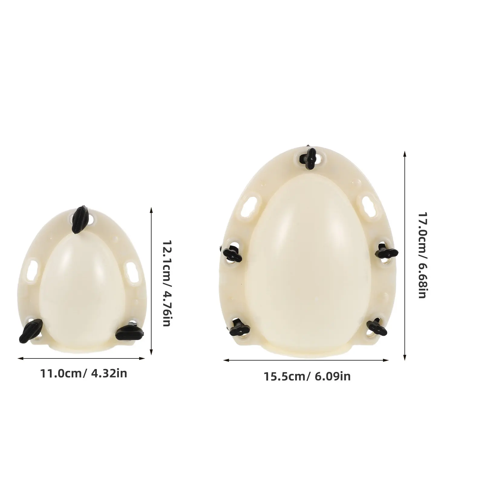 Plastic Easter Egg Molds 2 Pack 6 Inch and 4 Inch Easy Release DIY Party Game Decorations