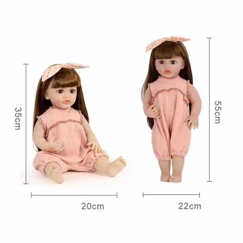 Doll Clothes for 55cm Dolls 22inch Doll's Clothing Sweater Dress Overall  DIY Toy Dolls Outfit for Dolls Clothes Accessories