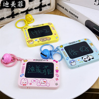 Creative Reusable Little Painter Mini Drawing Board Dolphin Panda Keychain Board Graffiti Backpack Children'S Pendant