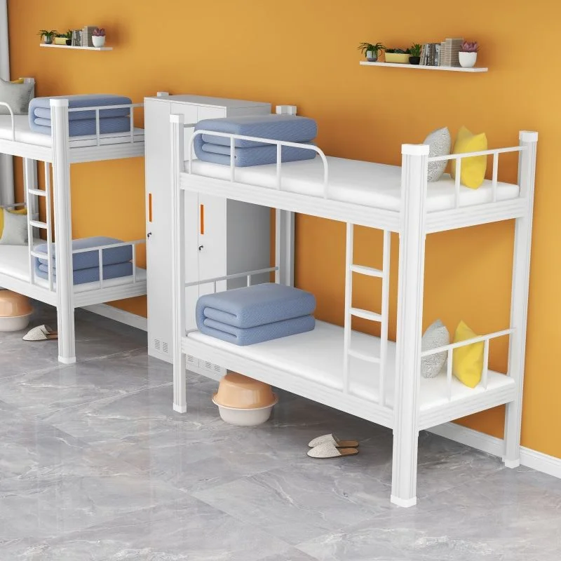 Quick-assembly Metal Bunk Bed for Temporary Accommodation Wholesale Home Furniture for Double Metal Bunk Bed Hot Sell Bunk Bed