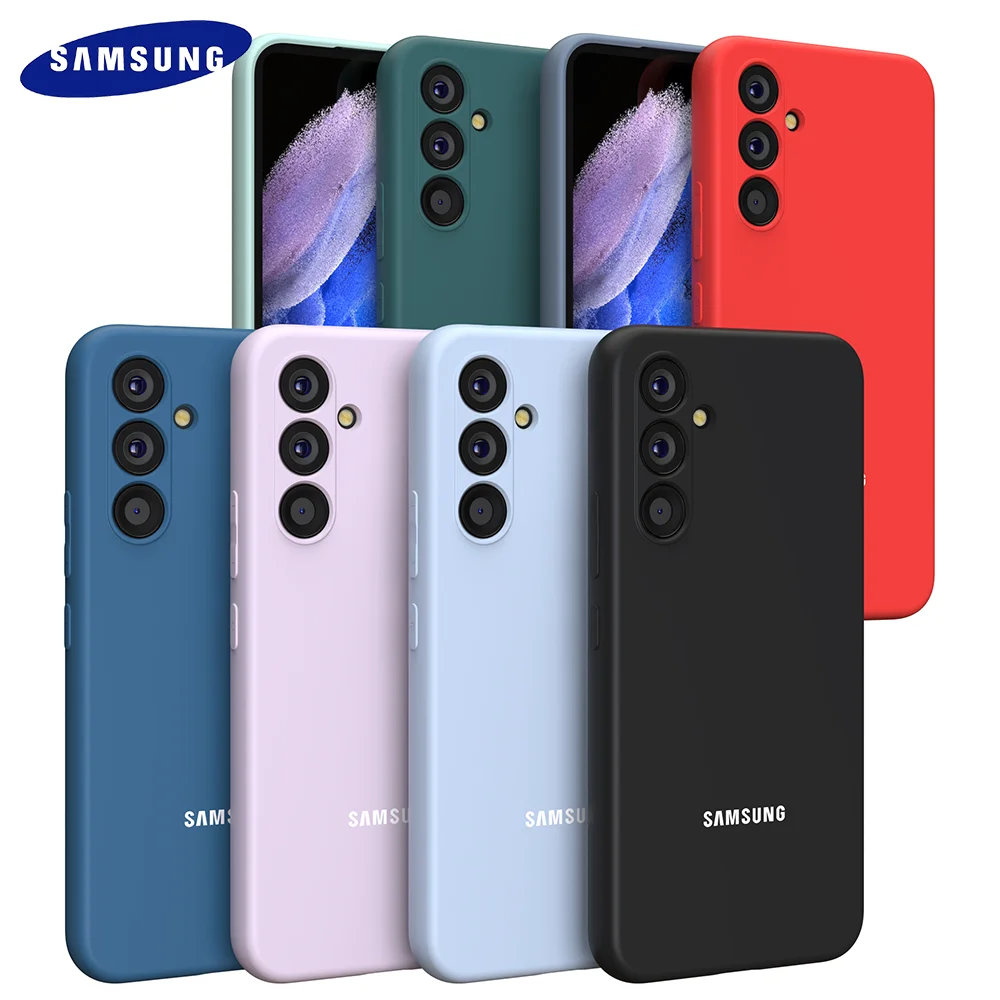Coque de t�l�phone en silicone liquide pour Samsung Galaxy A17 A55 A35 A25 A15 A05S A56 A36 A26 A16 A06, coque arri�re pour A54 A34 24 14 23