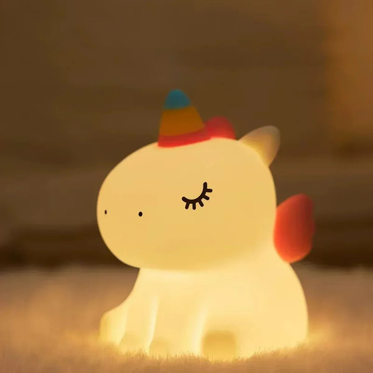 

Adorable Unicorn Silicone Night Light – USB Rechargeable Kids Gift