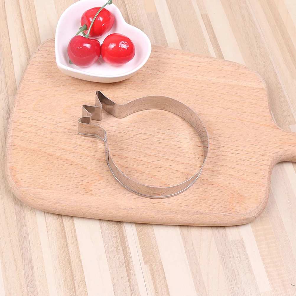 

5pcs Pomegranate Cookie Cutters Stainless Steel Dessert Fondant Cake Biscuit Molds Bread Shaped Stencils Baking Tools