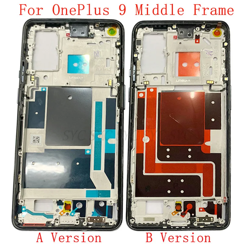 Middle Frame LCD Bezel Plate Panel Chassis Housing For OnePlus 9 Phone Metal Middle Frame Repair Parts