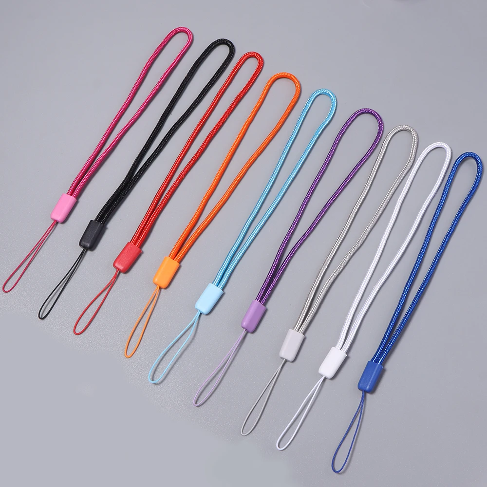 10 Stück/Set Bunte Nylon-Lanyards Handgelenkschlaufen für Handy, Kamera, USB-Stick, Schlüsselanhänger, Anti-Verlust-Band, DIY-Hängeseil – Detail 7