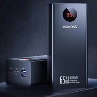 40000mAh  PD 65W ROMOSS Power Bank External Battery Fast Charge USB C Powerful Portable Powerbank for Laptop Xiaomi 13 iPhone 14