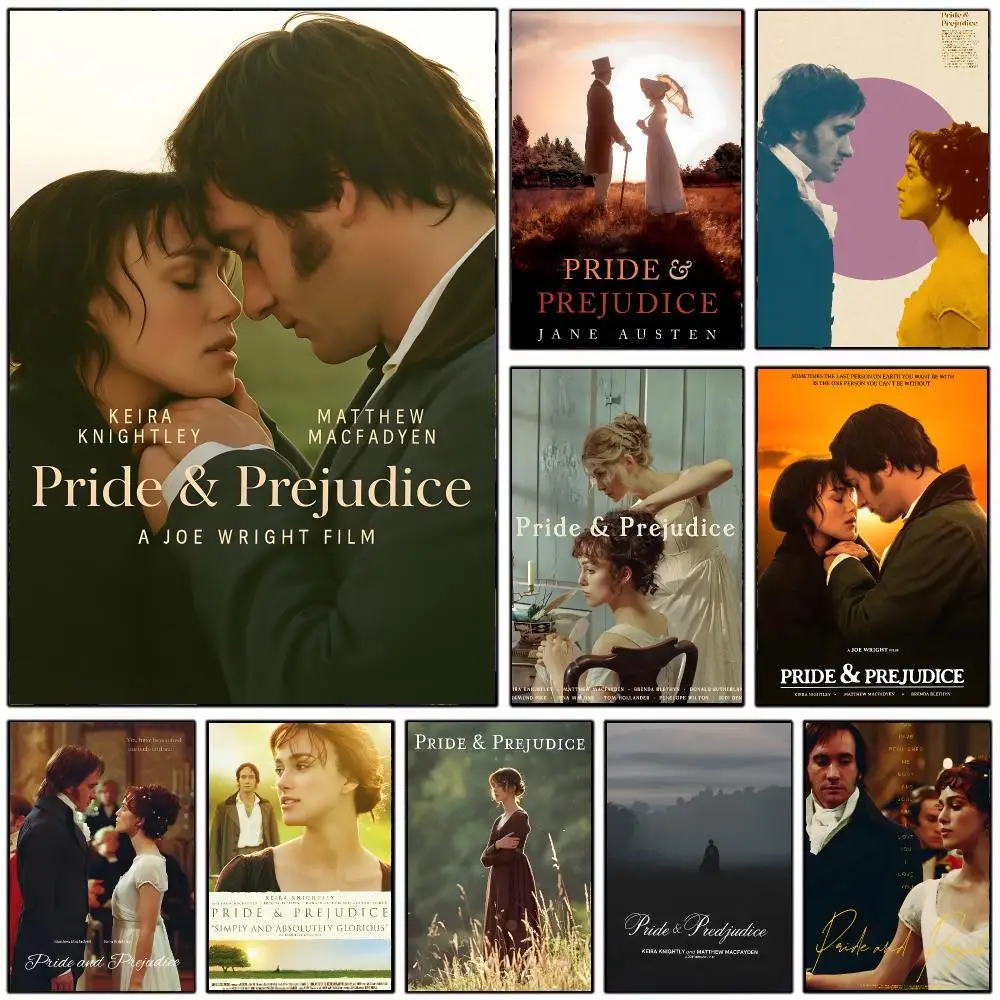 romantic novel P-Pride and Prejudice Poster Modern Home Decoration Interior Design & Contemporary Wall Art Collection