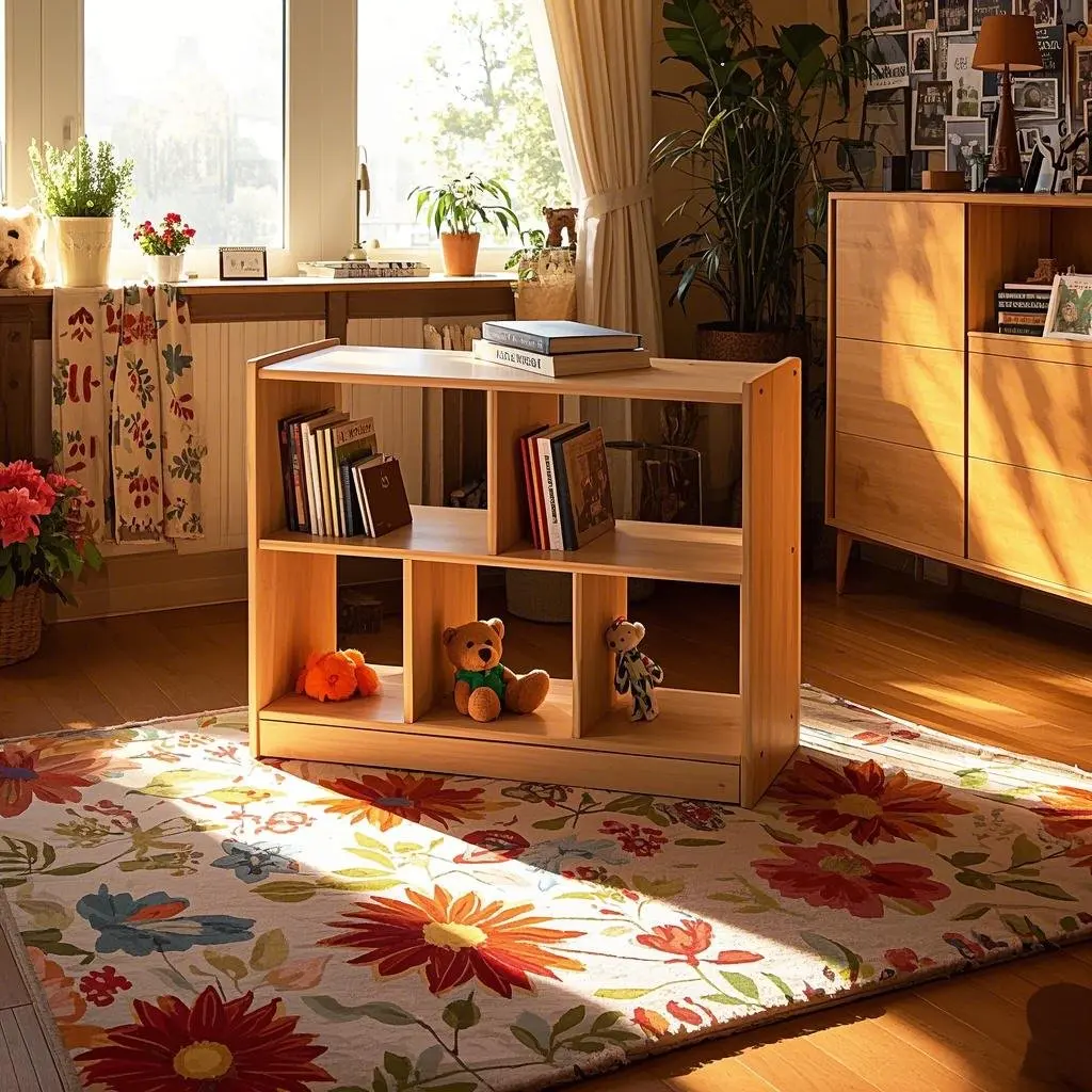 &c Modern Design Foldable & Safe Wood Cabinet for Kids for School Use