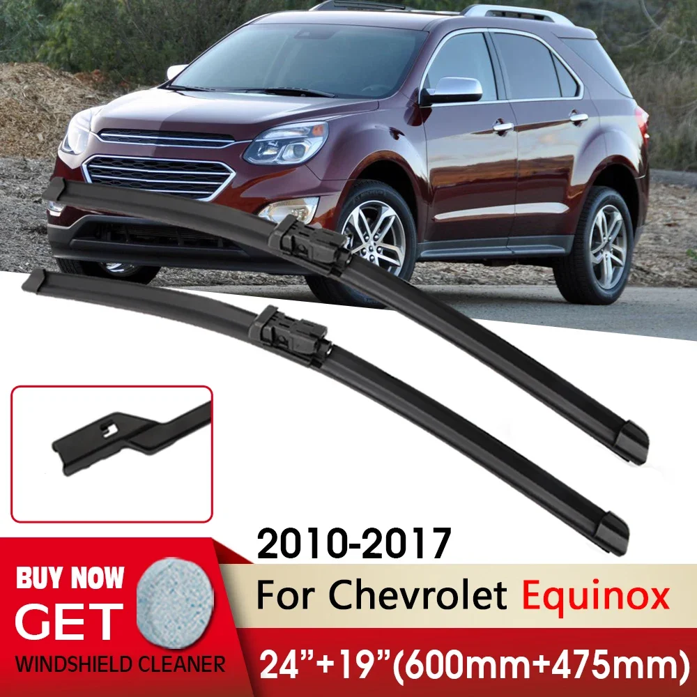 

Car Wiper RHD&LHD Front Wiper Blade 24"+19" For Chevrolet Equinox 2010-2017 Fit push button Windshield Windscreen Front Window