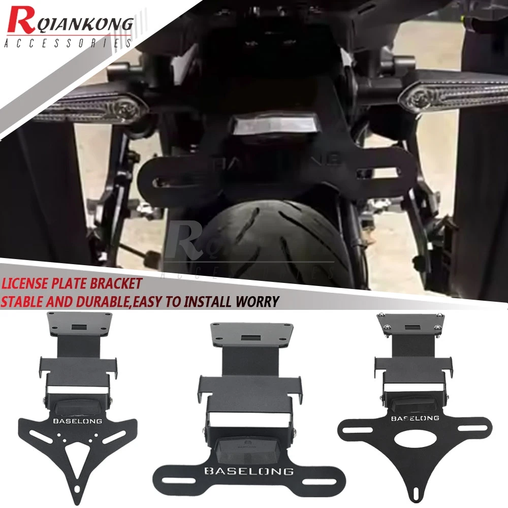 For K-T-M DUKE 125 250 390 2024 2025 2026 2027 Rear Tail Tidy License Plate Holder Bracket LED Light 390Duke 250Duke Accessories