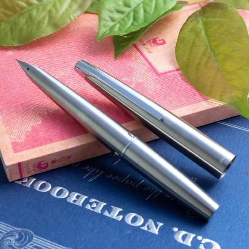 A+Japanese Vintage 1970`s Pilot MYU 701 H381 Full Steel F Nib Fountain Pen