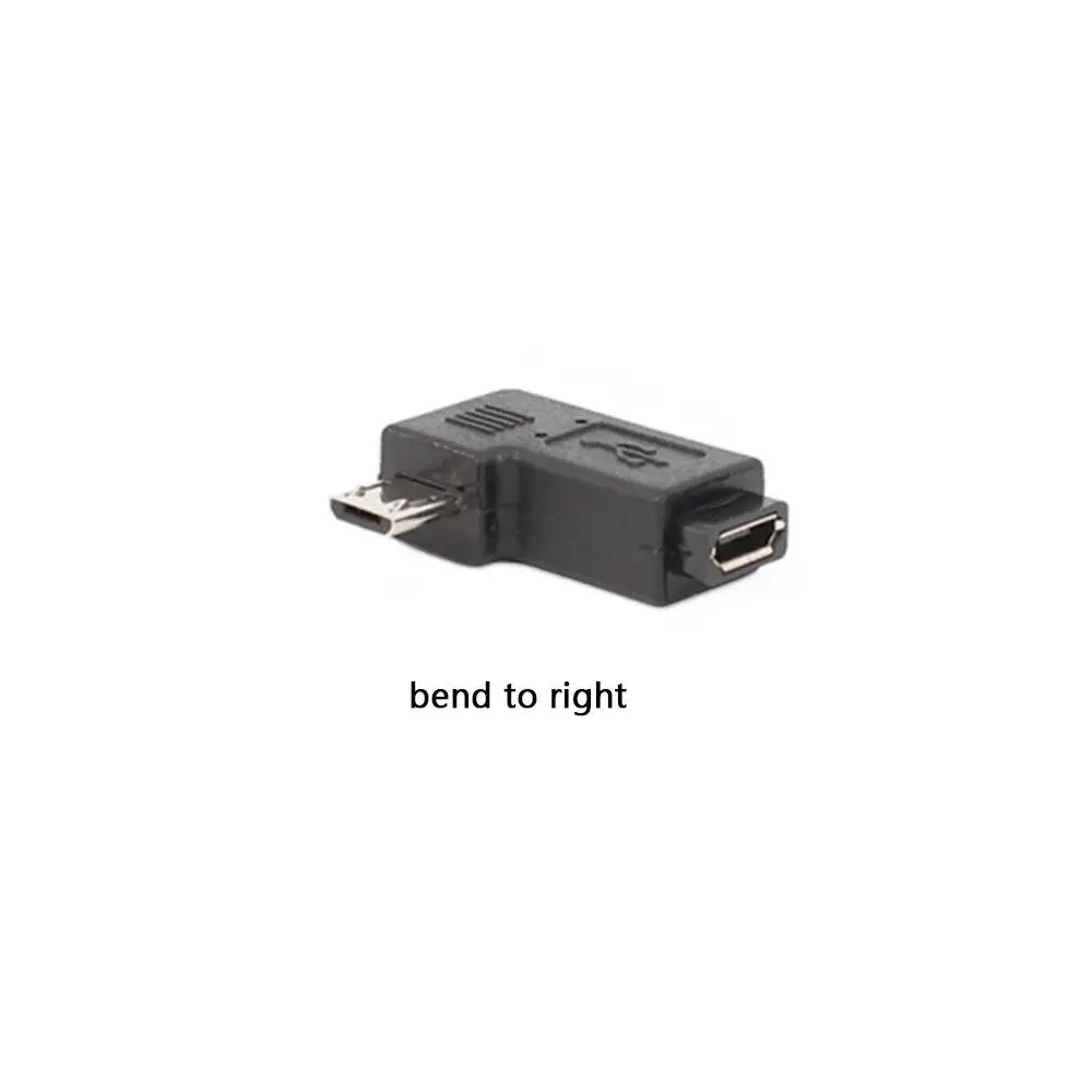 Degree Left & Right Angled Mini USB 5pin Female to Micro USB Male Data Sync Adapter Plug Micro USB To Mini USB Connector