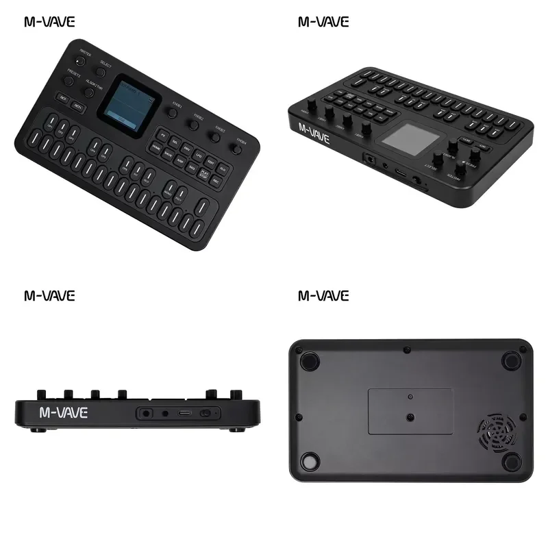 for M-VAVE FM1 Portable Mini Analog Synthesizer with FM Modulation Arpeggiator Sequencer Effects Pedal for Guitar Bass Synth