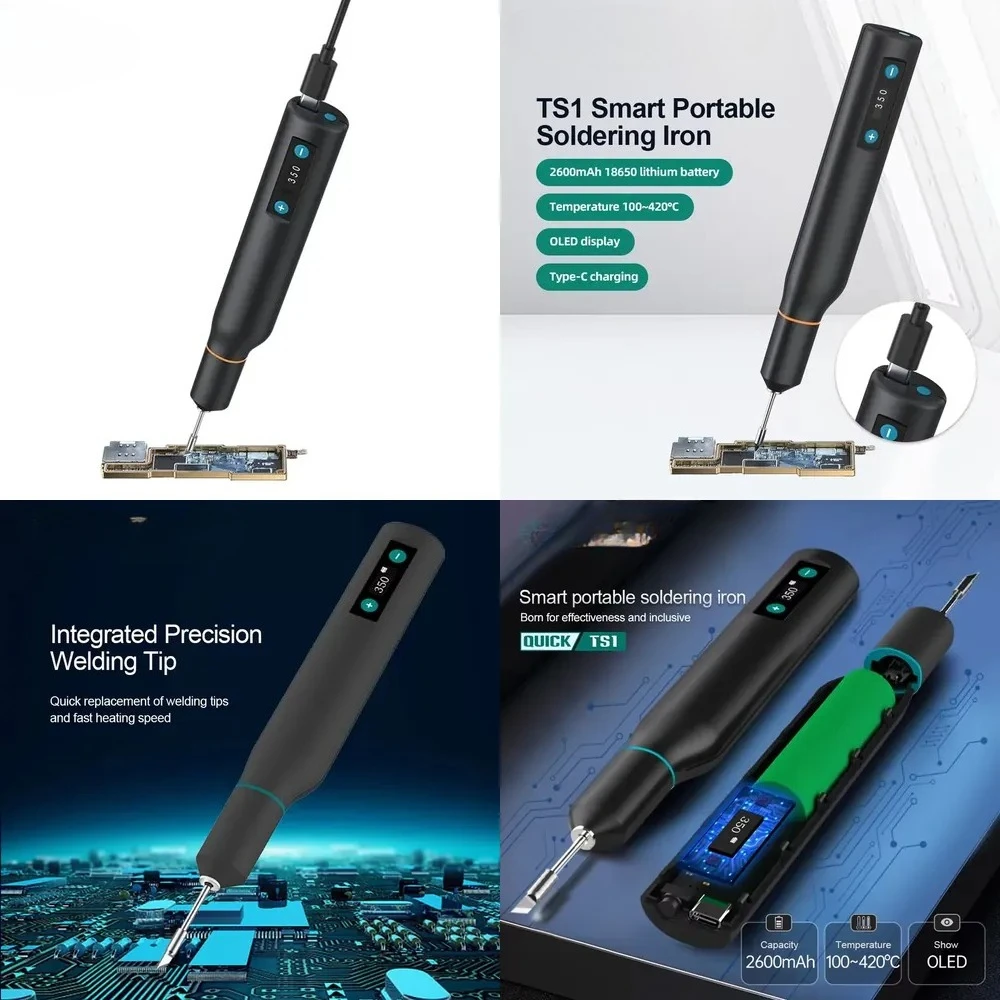 

Hot saleQUICK TS1 Smart Portable Soldering Iron with Adjustable Temperature Stability New Condition Core Motor Component