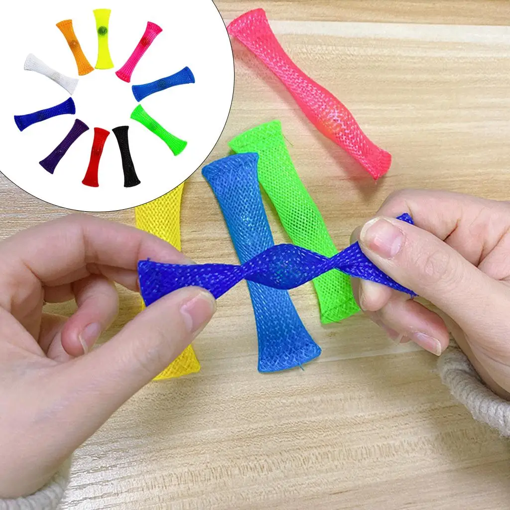 10 ชิ้นของเล่นลูกหินลูกบอลความดันบรรเทาป้องกันความเครียดสีสุ่ม