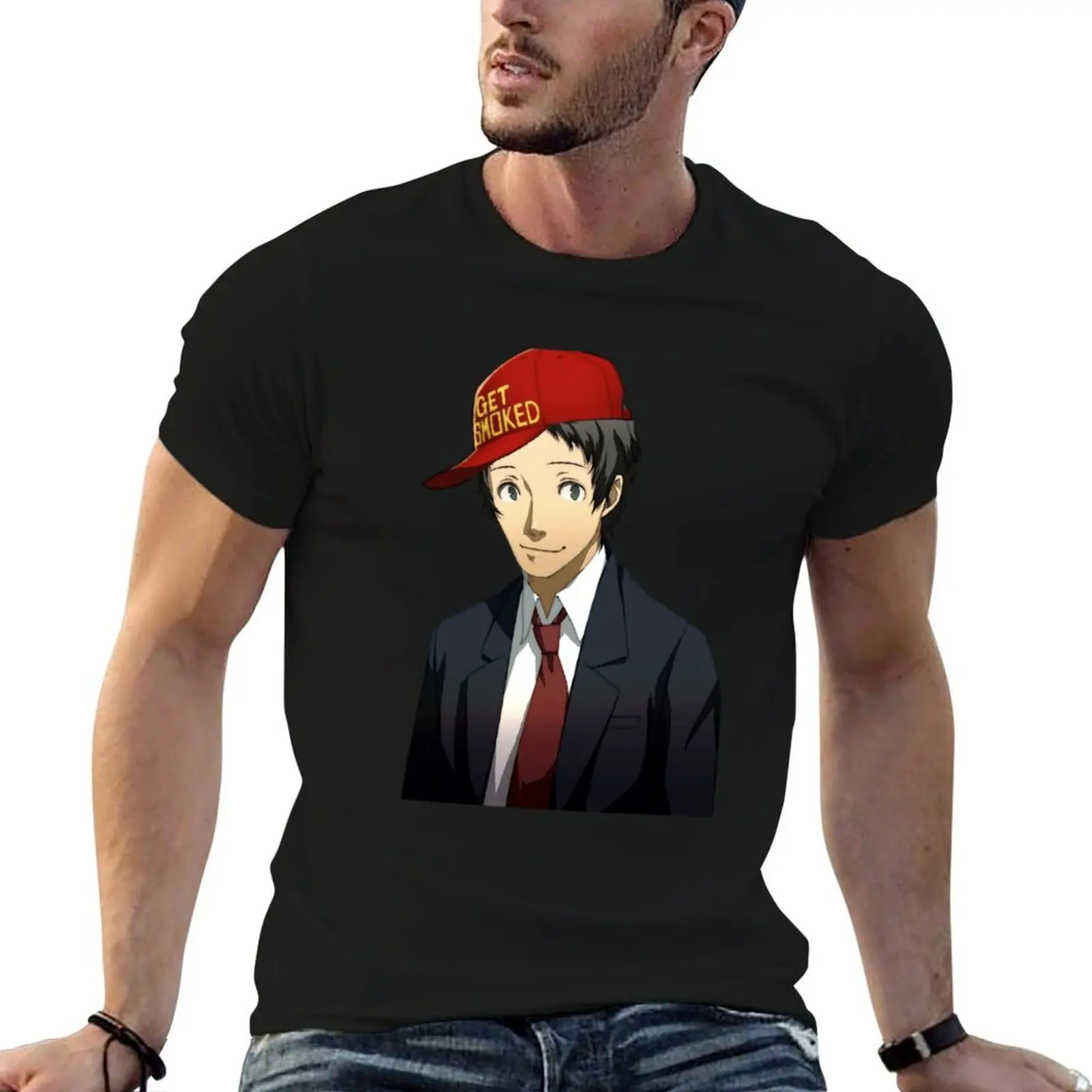 Tohru Adachi Gets Tohru Adachi smoked T-Shirt Basic Lightweight Short Sleeve Tee